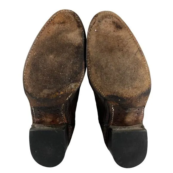ACME Vintage Mens Western Cowboy Boots 9D Brown