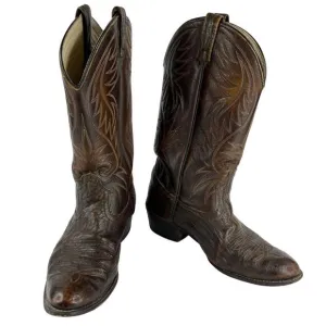 ACME Vintage Mens Western Cowboy Boots 9D Brown