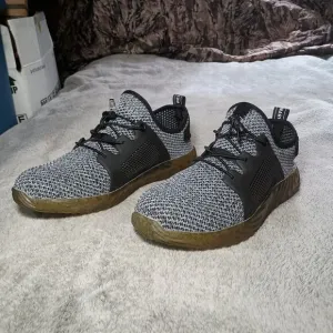 Adidas 3 Stripes Die WeltMarke MIT Den Shoes Size 41 US Men's 8 Grey Steel Toe