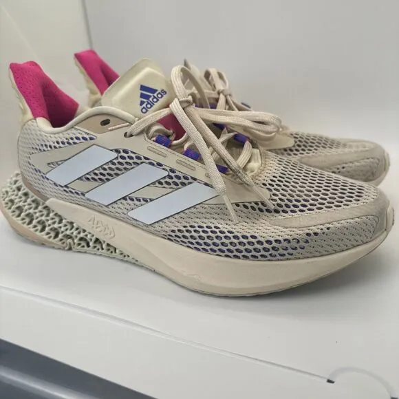 Adidas 4DFWD Pulse Women's Size 10 Running Shoes Halo Ivory Beige Q46226