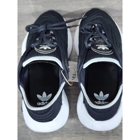 Adidas Adifom SLTN J Black &amp; White Running Shoes Size 4.5 Youth