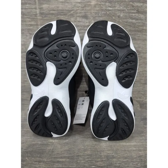 Adidas Adifom SLTN J Black &amp; White Running Shoes Size 4.5 Youth