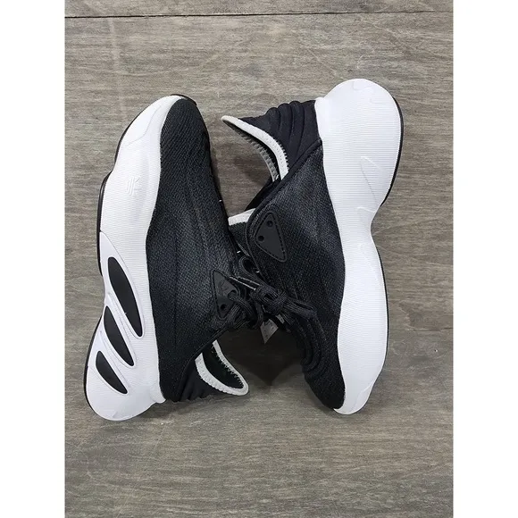 Adidas Adifom SLTN J Black &amp; White Running Shoes Size 4.5 Youth
