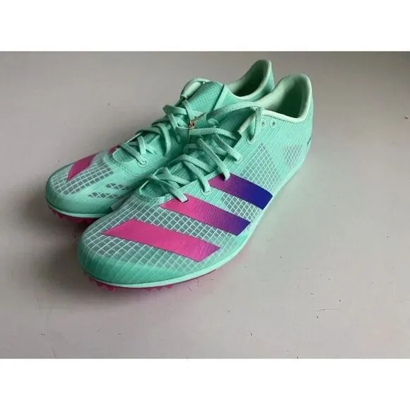 Adidas Adizero Distancestar Track Shoes Men’s Size 11 GV9078 Mint Green Pink NEW