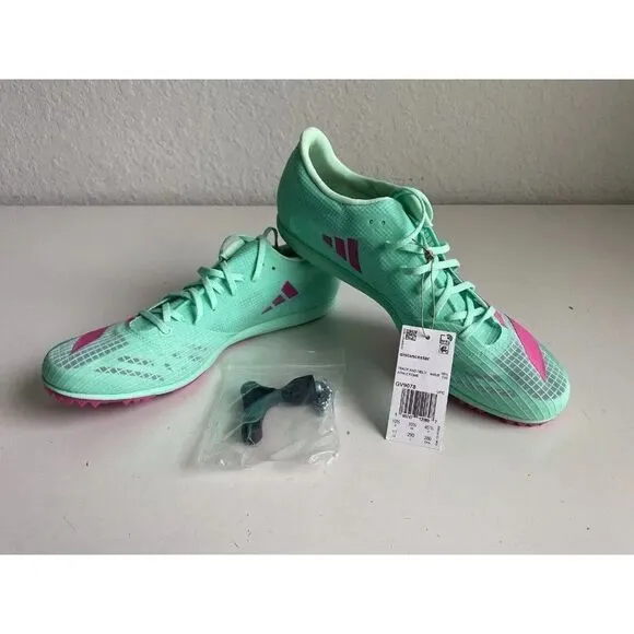 Adidas Adizero Distancestar Track Shoes Men’s Size 11 GV9078 Mint Green Pink NEW