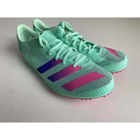 Adidas Adizero Distancestar Track Shoes Men’s Size 11 GV9078 Mint Green Pink NEW