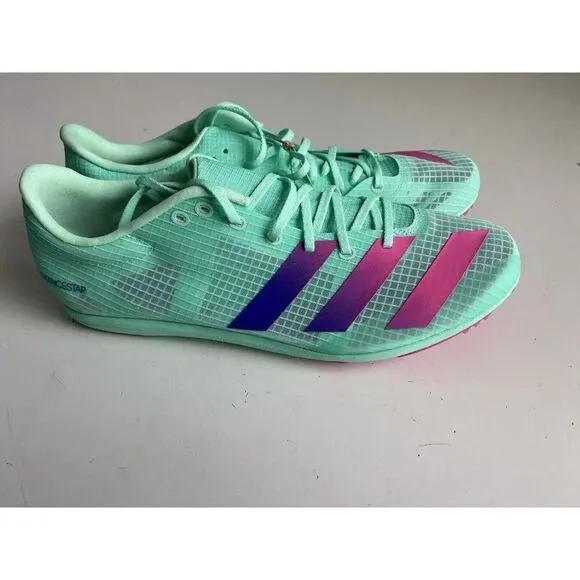 Adidas Adizero Distancestar Track Shoes Men’s Size 11 GV9078 Mint Green Pink NEW