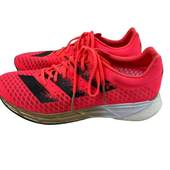 Adidas Adizero Pro Running Sneakers Shoes Hot Pink LightStrike FW9242 Womens 7