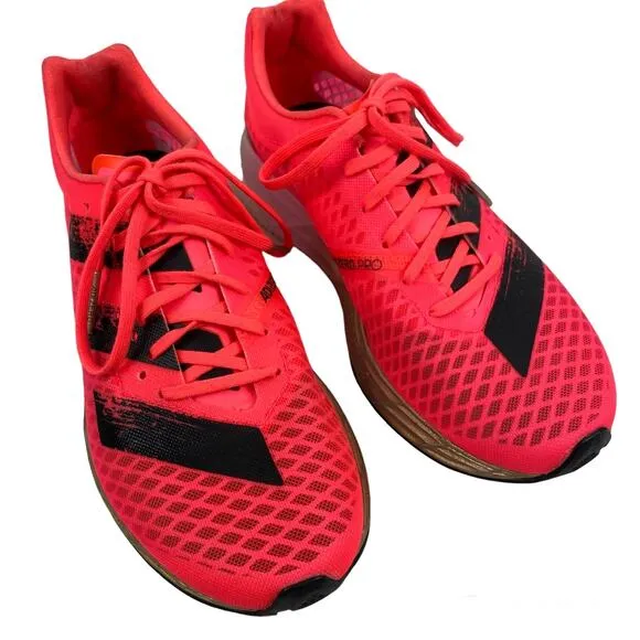 Adidas Adizero Pro Running Sneakers Shoes Hot Pink LightStrike FW9242 Womens 7
