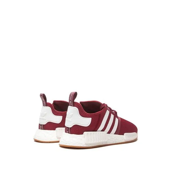 Adidas Big Boys Originals NMDR1 &quot;Burgundy Gum&quot; Sneakers Lace Up Size 5.5 NWOT