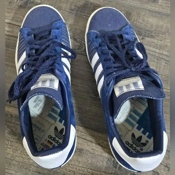 Adidas Campus 80 Sashiko in Dark Blue and White men's 8 classic