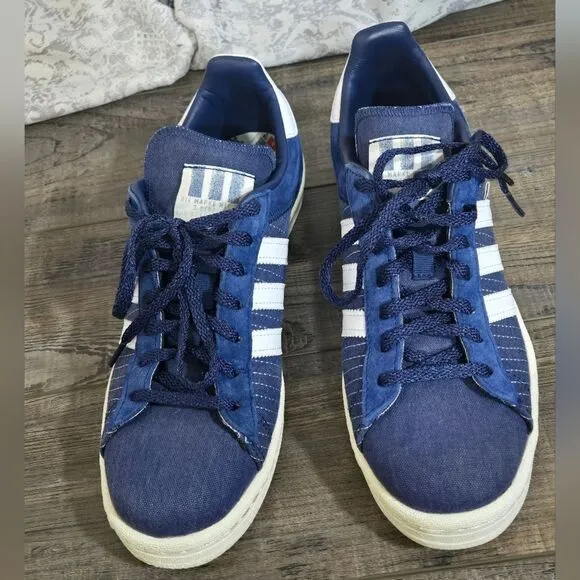 Adidas Campus 80 Sashiko in Dark Blue and White men's 8 classic