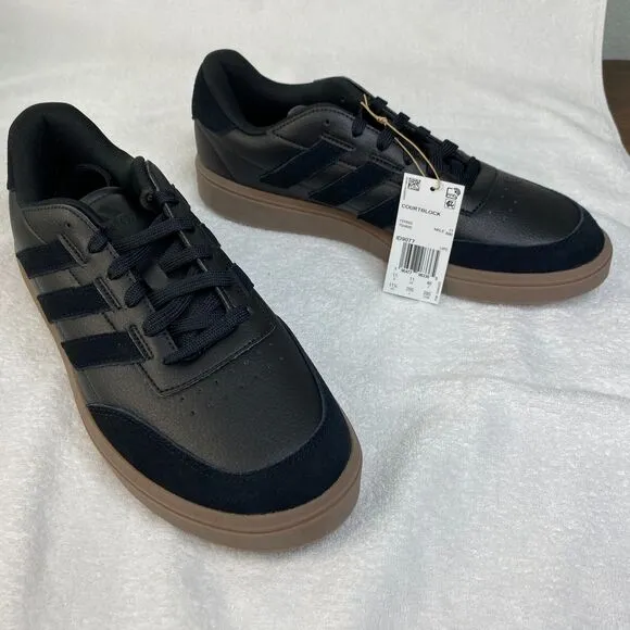Adidas Courtblock Tennis Shoes Mens 11.5 Black Gum Sole ID9077 Athleisure Sport