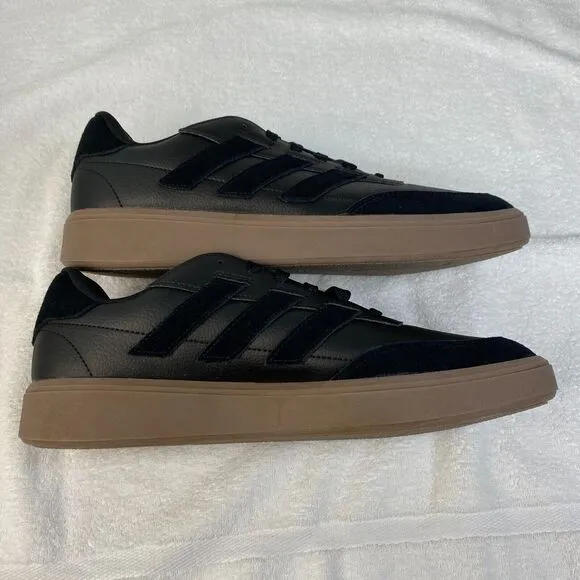 Adidas Courtblock Tennis Shoes Mens 11.5 Black Gum Sole ID9077 Athleisure Sport