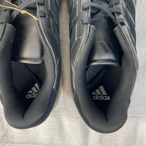 Adidas Courtblock Tennis Shoes Mens 11.5 Black Gum Sole ID9077 Athleisure Sport