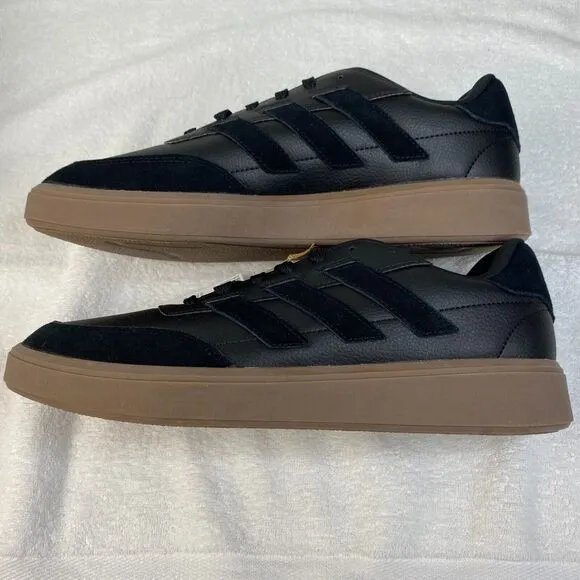 Adidas Courtblock Tennis Shoes Mens 11.5 Black Gum Sole ID9077 Athleisure Sport