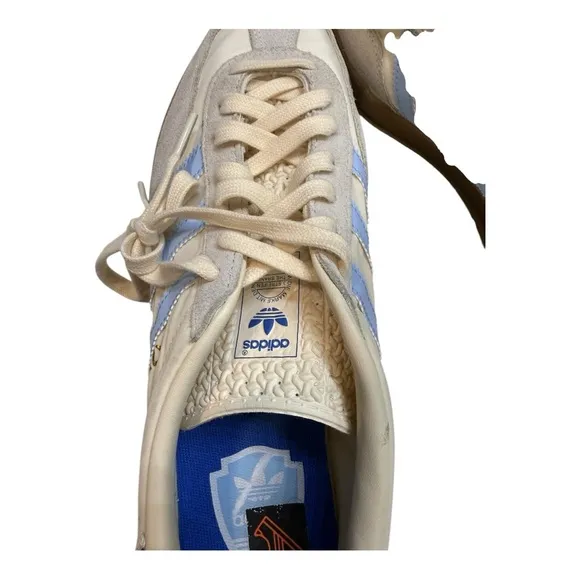 Adidas Cream and Blue Retro Sneakers NWOT