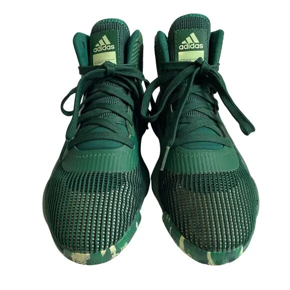 Adidas Dark Green Pro Bounce 2019 Athletic Sneakers Shoes Men’s 7 / Women’s 8