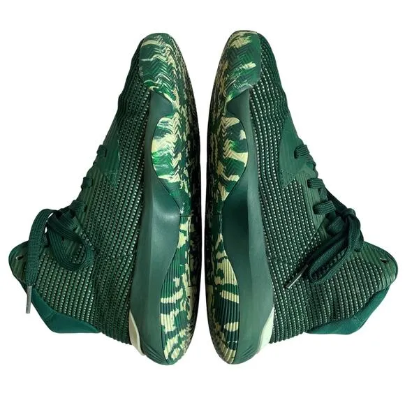 Adidas Dark Green Pro Bounce 2019 Athletic Sneakers Shoes Men’s 7 / Women’s 8