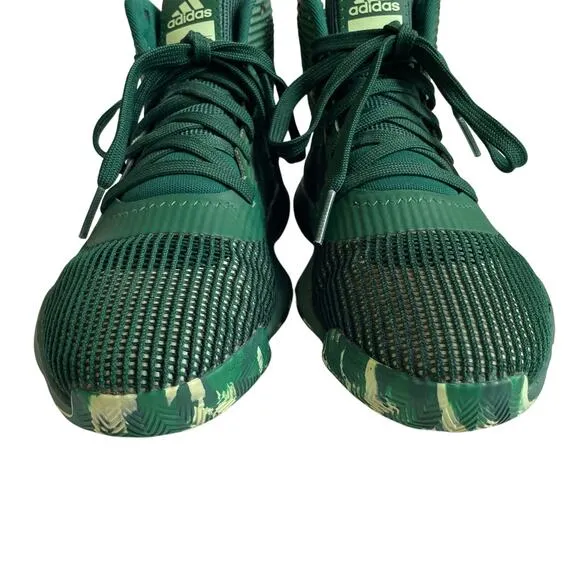 Adidas Dark Green Pro Bounce 2019 Athletic Sneakers Shoes Men’s 7 / Women’s 8