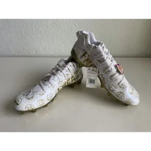 Adidas Freak 22 Big Mood Emoji White Gold Football  Soccer Cleats Men's Sz 13