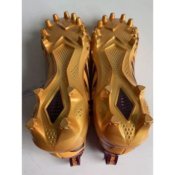 Adidas Freak 23 Inline Burgundy Yellow Football Cleats IF1046  Men's Size 12