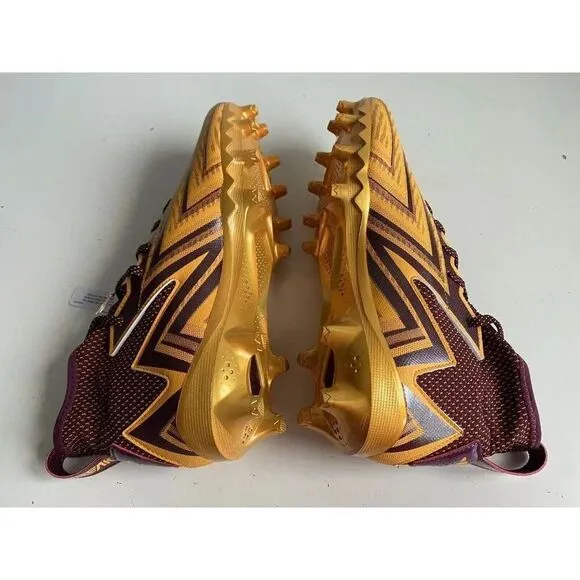 Adidas Freak 23 Inline Burgundy Yellow Football Cleats IF1046  Men's Size 12