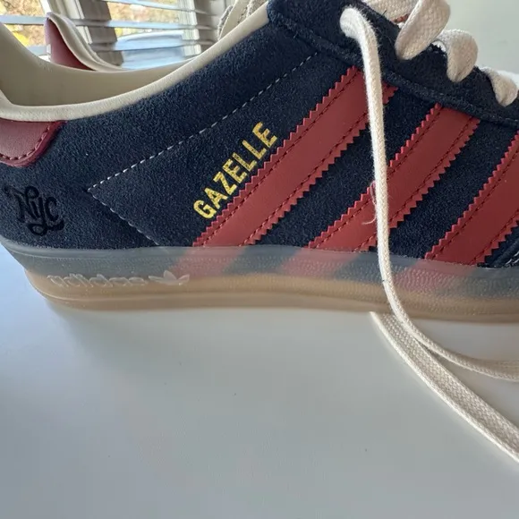 Adidas Gazelle Custom NYC Sneakers (US W-10, M-8)