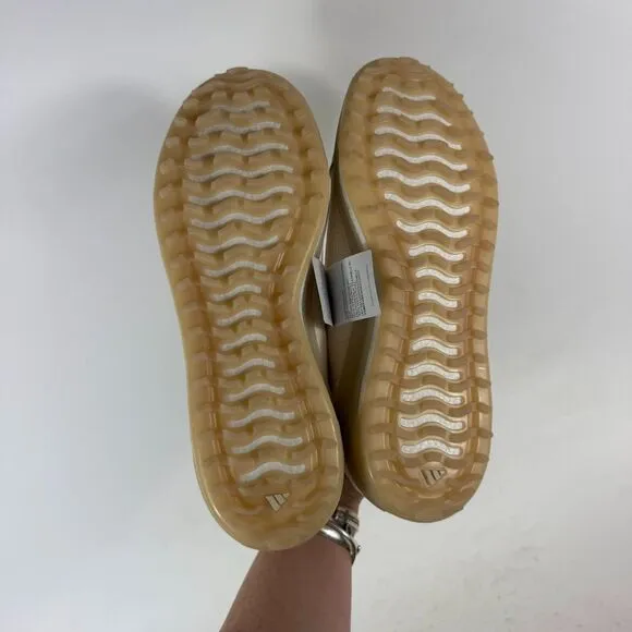 Adidas Golf Go-To Spikeless 1 Sneakers Men's 9 Beige Lace-Up Low Top Golf Shoes