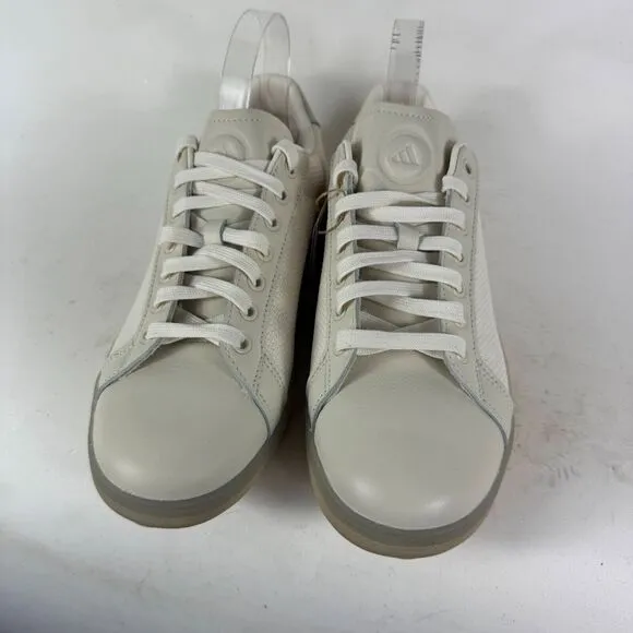 Adidas Golf Go-To Spikeless 1 Sneakers Men's 9 Beige Lace-Up Low Top Golf Shoes