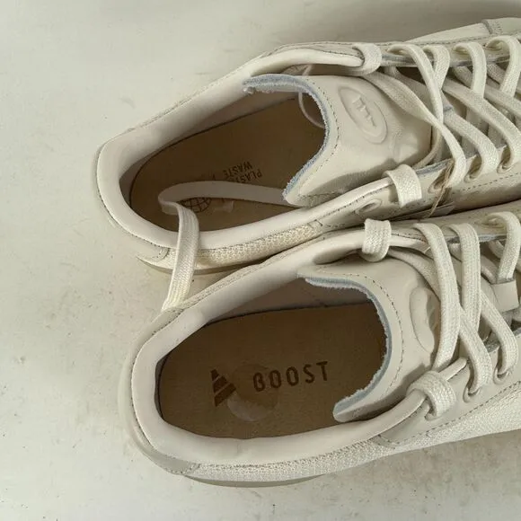 Adidas Golf Go-To Spikeless 1 Sneakers Men's 9 Beige Lace-Up Low Top Golf Shoes