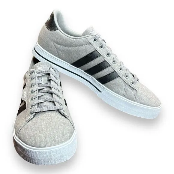 Adidas Mens Daily 3.0 FW3270 Gray Casual Shoes Sneakers Size 11