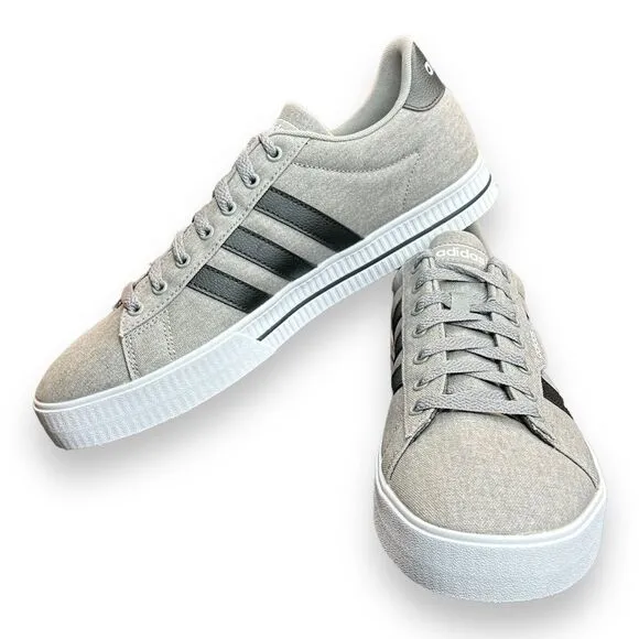 Adidas Mens Daily 3.0 FW3270 Gray Casual Shoes Sneakers Size 11