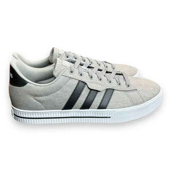 Adidas Mens Daily 3.0 FW3270 Gray Casual Shoes Sneakers Size 11