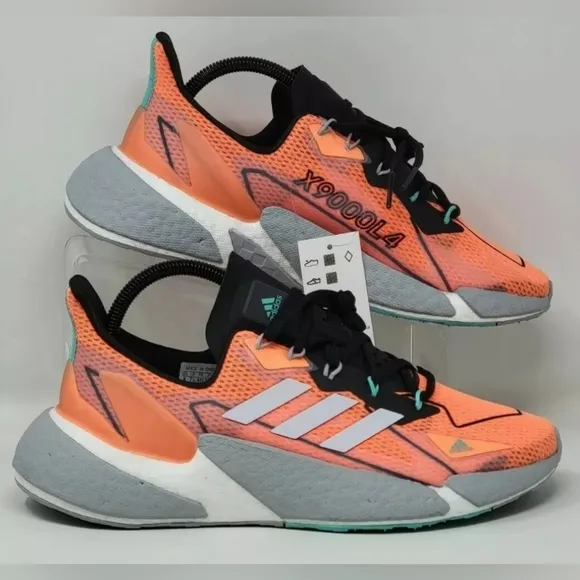 Adidas Men's Size 8 BOOST X9000L4 HEAT.RDY Running Shoes FY1209 Orange/Grey New