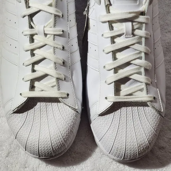 ADIDAS Men's White Superstar Legacy Sneaker, Size 19