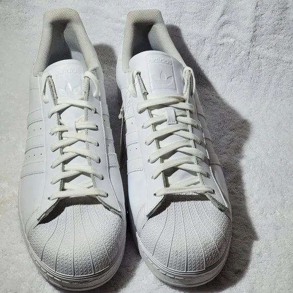 ADIDAS Men's White Superstar Legacy Sneaker, Size 19