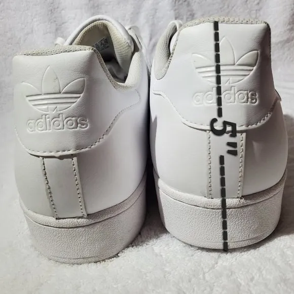 ADIDAS Men's White Superstar Legacy Sneaker, Size 19