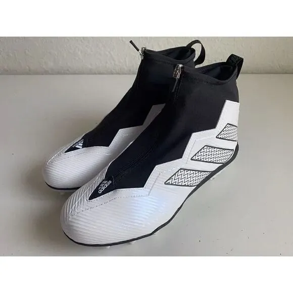 Adidas Nasty 2.0 Football Cleats White Black Shoes GV8306 Men’s Sz 11