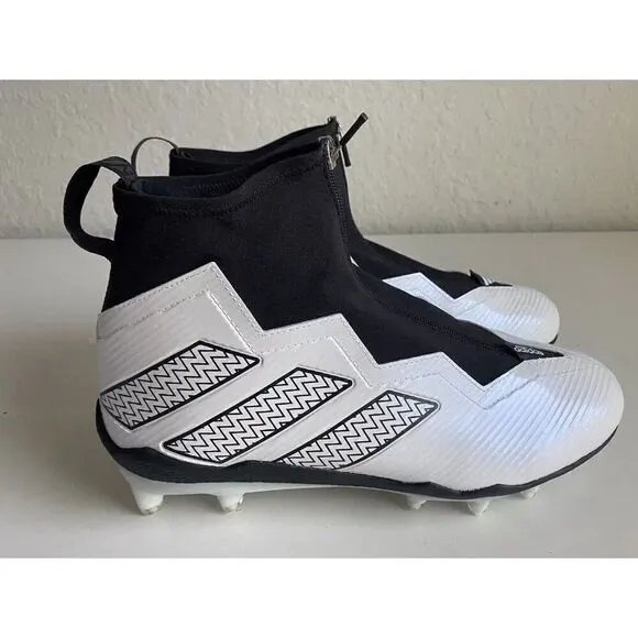 Adidas Nasty 2.0 Football Cleats White Black Shoes GV8306 Men’s Sz 11