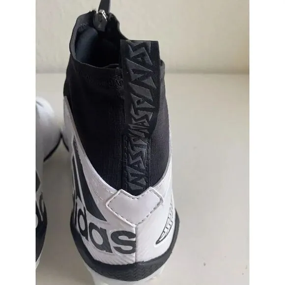 Adidas Nasty 2.0 Football Cleats White Black Shoes GV8306 Men’s Sz 11