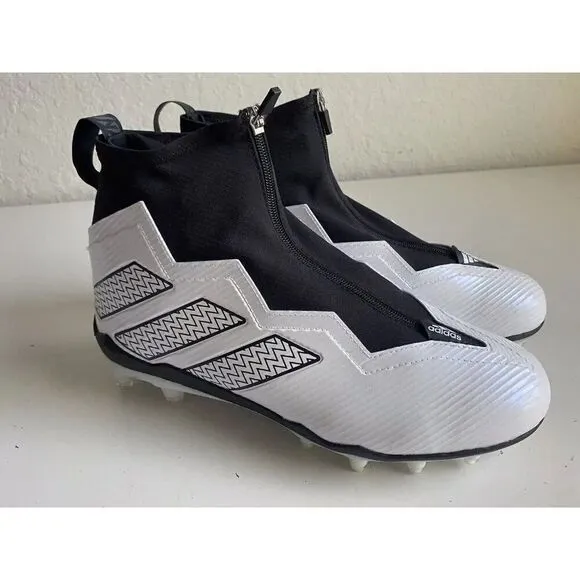 Adidas Nasty 2.0 Football Cleats White Black Shoes GV8306 Men’s Sz 11
