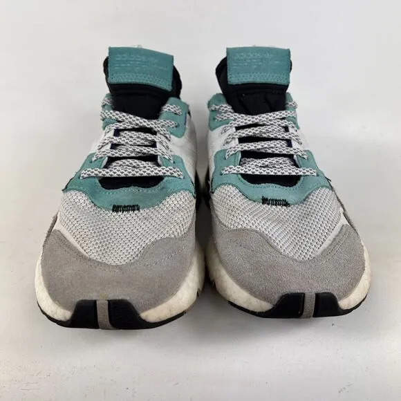 Adidas Nite Jogger mens size 9.5 cloud white easy mint athletic sneakers shoes