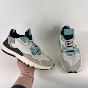 Adidas Nite Jogger mens size 9.5 cloud white easy mint athletic sneakers shoes