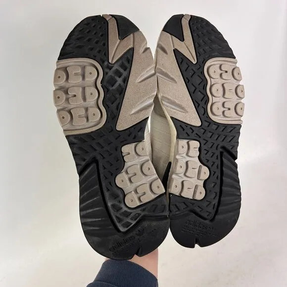Adidas Nite Jogger mens size 9.5 cloud white easy mint athletic sneakers shoes