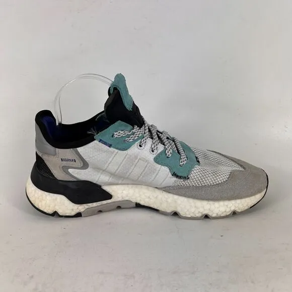 Adidas Nite Jogger mens size 9.5 cloud white easy mint athletic sneakers shoes