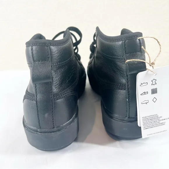 Adidas Nizza Trek Originals Platform Shoes Black Leather ( HQ7103) Women US 7