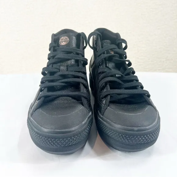 Adidas Nizza Trek Originals Platform Shoes Black Leather ( HQ7103) Women US 7