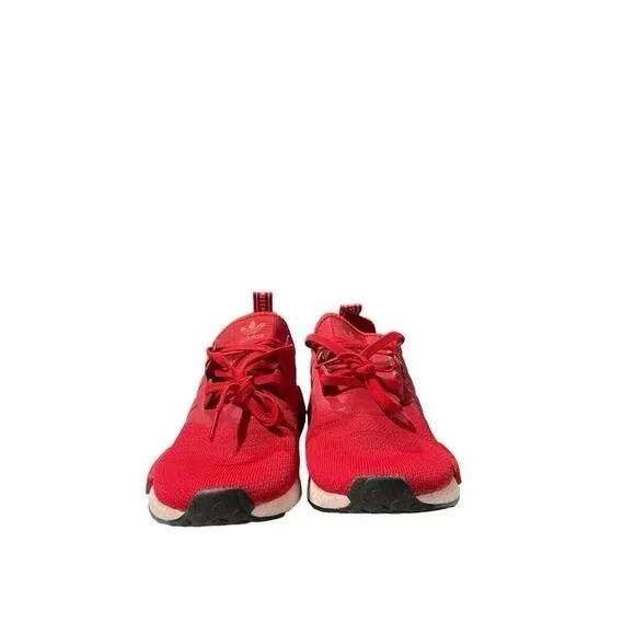 Adidas NMD R1 Mens Size 10 Scarlet Red White Reflective Shoes Sneakers