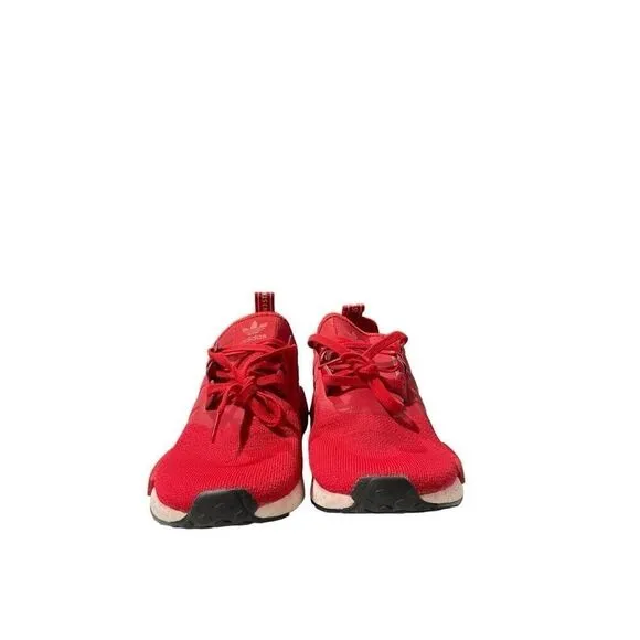 Adidas NMD R1 Mens Size 10 Scarlet Red White Reflective Shoes Sneakers